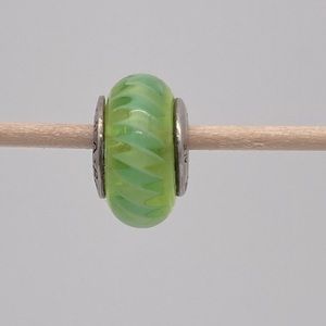 Pandora 925 Green Zig Zag Murano Glass Charm